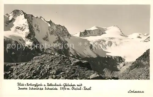 AK / Ansichtskarte Gletscher Rettenbach Schwarze Schneide ?tztal Tirol 