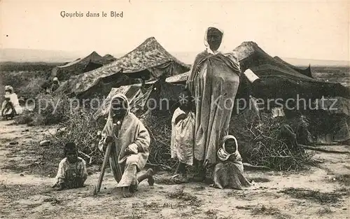 AK / Ansichtskarte Typen_Afrika Gourbis dans le Bled  Typen Afrika