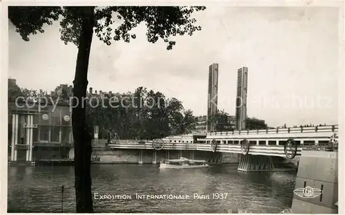 AK / Ansichtskarte Exposition_Internationale_Paris_1937 Passerelle Porte de l Alma 