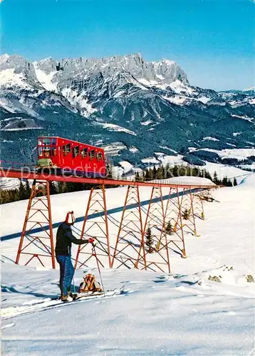 AK / Ansichtskarte Zahnradbahn Hartkaiser Standseilbahn Wilder Kaiser Ellmau 