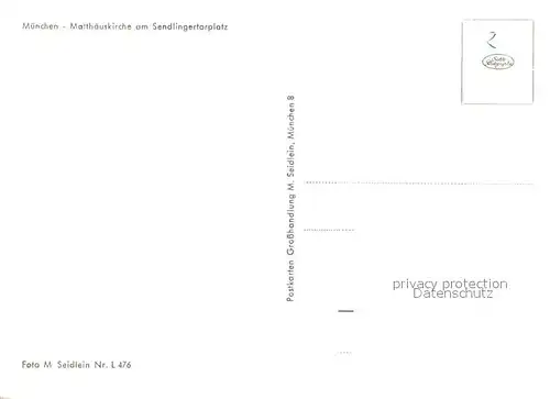 AK / Ansichtskarte Kirchenorgel M?nchen Matth?uskirche Sendlingertorplatz 