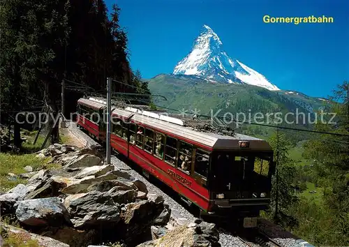 AK / Ansichtskarte Gornergratbahn Matterhorn Zermatt Gornergrat Gornergratbahn