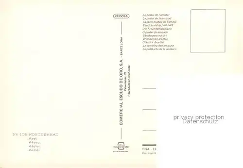 AK / Ansichtskarte Seilbahn Montserrat  Seilbahn