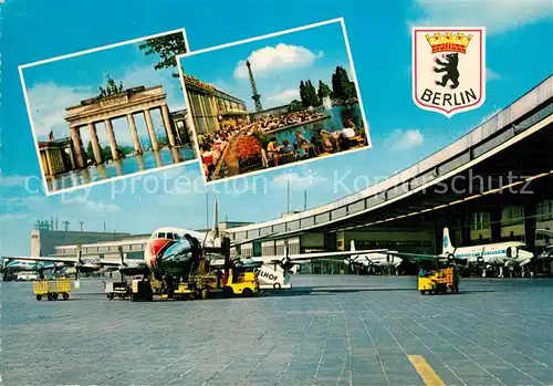 AK / Ansichtskarte Flughafen_Airport_Aeroporto Berlin Tempelhof Flugzeug Flughafen_Airport