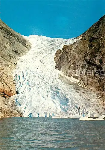 AK / Ansichtskarte Gletscher Briksdalsbreen Olden Norway 