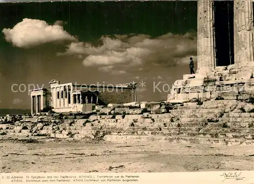 AK / Ansichtskarte Athenes_Athen Erechteion vue du Parthenon Athenes Athen