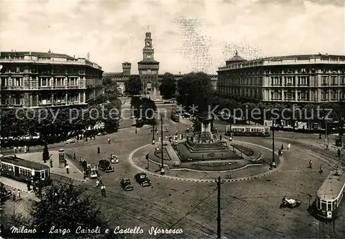 AK / Ansichtskarte Milano Largo Cairoli Castello Sforzesco Milano