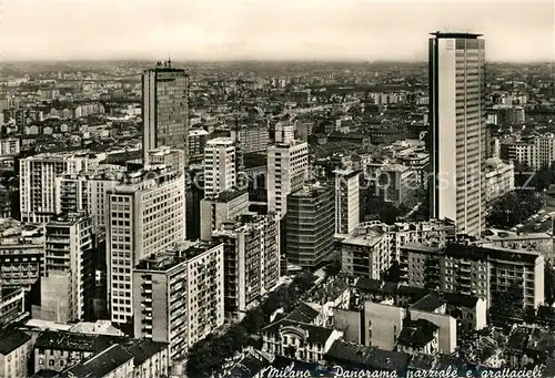 AK / Ansichtskarte Milano Panorama parziale e grattacieli Milano