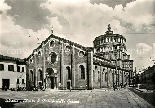 AK / Ansichtskarte Milano Chiesa San Maria delle Grazie Milano