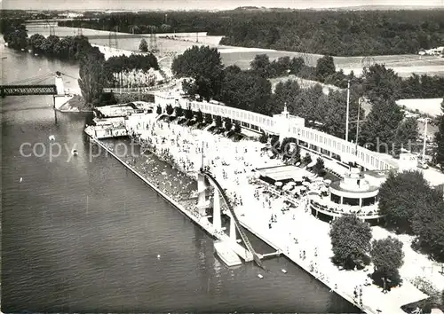 AK / Ansichtskarte Boran sur Oise Fliegeraufnahme Plage Boran sur Oise