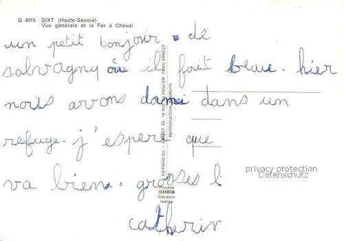 AK / Ansichtskarte Sixt Fer a Cheval Panorama Fr a Cheval Sixt Fer a Cheval