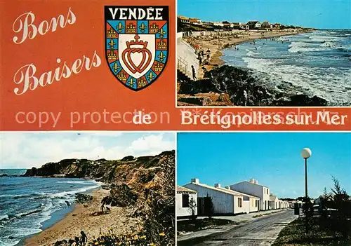 AK / Ansichtskarte Bretignolles sur Mer Strand Stadtpanorama Bretignolles sur Mer