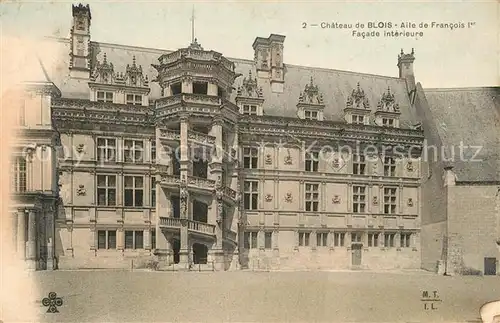 AK / Ansichtskarte Blois_Loir_et_Cher Chateau  Blois_Loir_et_Cher