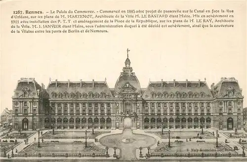AK / Ansichtskarte Rennes_Ille et Vilaine Palais du Commerce 
