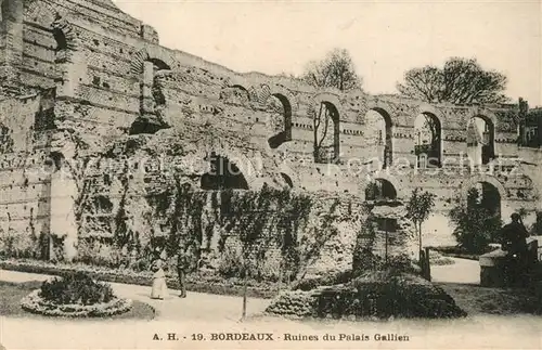 AK / Ansichtskarte Bordeaux Ruines du Palais Gallien Bordeaux