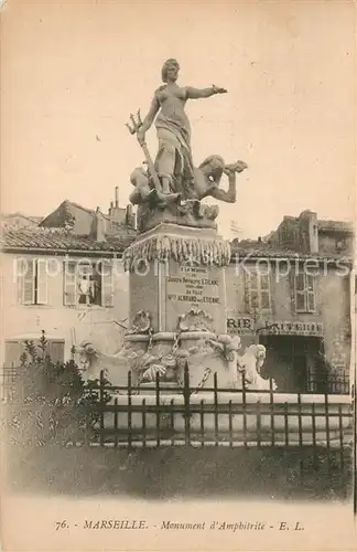 AK / Ansichtskarte Marseille_Bouches du Rhone Monument d`Amphitrite Marseille