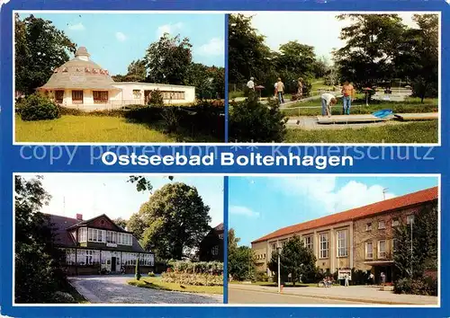 AK / Ansichtskarte Boltenhagen_Ostseebad Pavillon Minigolf Haus am Meer Erholungsheim Fritz Reuter Boltenhagen_Ostseebad