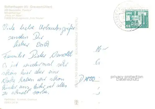 AK / Ansichtskarte Boltenhagen_Ostseebad Pavillon Minigolf Haus am Meer Erholungsheim Fritz Reuter Boltenhagen_Ostseebad