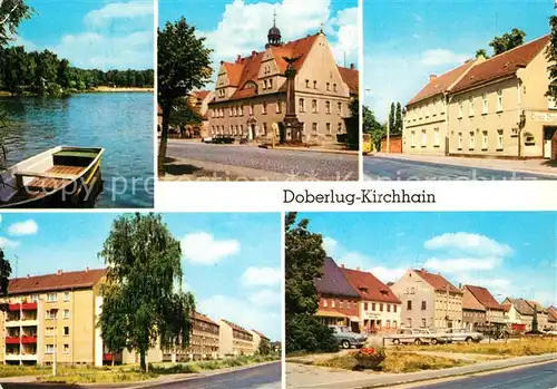 AK / Ansichtskarte Doberlug Kirchhain Bad Erna Rathaus HOG Gr?ner Berg Bahnhofstrasse Doberlug Kirchhain