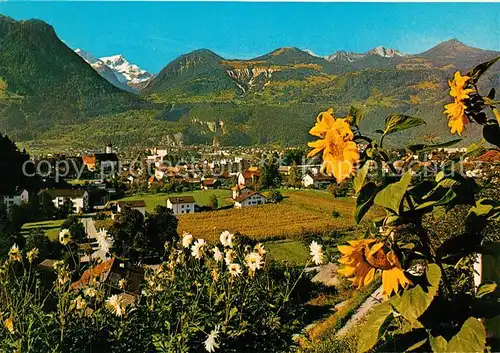 AK / Ansichtskarte Bludenz_Vorarlberg mit B?rs B?rserberg und Tschengla mit Brandnertal Bludenz Vorarlberg