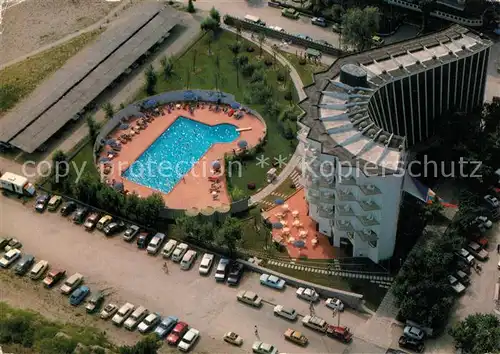 AK / Ansichtskarte Milano_Marittima Hotel Bellevue Beach Fliegeraufnahme Milano_Marittima