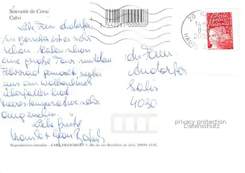 AK / Ansichtskarte Calvi Fliegeraufnahme Calvi