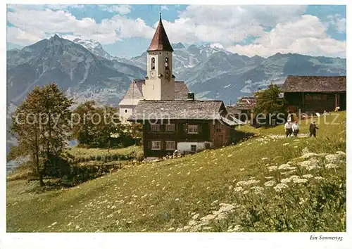 AK / Ansichtskarte Innerberg_Vorarlberg Kirche Panorama Innerberg Vorarlberg