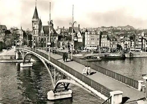 AK / Ansichtskarte Liege_Luettich La Passerelle et la Grand  Poste Liege Luettich