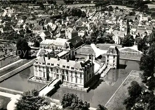 AK / Ansichtskarte Lignieres_Cher Chateau vue aerienne Lignieres Cher