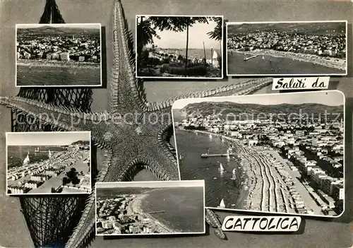 AK / Ansichtskarte Cattolica Kuestenstadt Strand Fliegeraufnahmen Seestern Cattolica