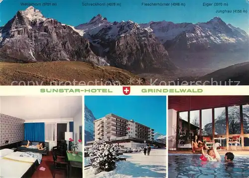 AK / Ansichtskarte Grindelwald Sunstar Hotel Hallenbad Alpenpanorama Berner Alpen Grindelwald