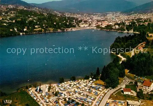 AK / Ansichtskarte Gerardmer_Vosges Terrain de Camping de Ramberchamp et le Lac vue aerienne Gerardmer Vosges