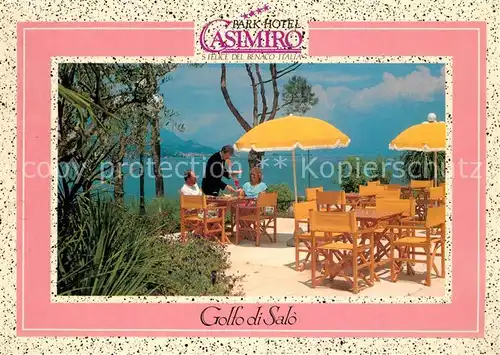 AK / Ansichtskarte San_Felice_del_Benaco Park Hotel Casimiro Terrasse Meerblick San_Felice_del_Benaco