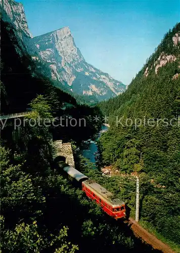 AK / Ansichtskarte Eisenbahn Ges?use Hochstegtunnel Planspitze Eisenbahn
