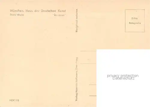 AK / Ansichtskarte Verlag_HDK_Nr. 518 Franz Weiss Romanze  