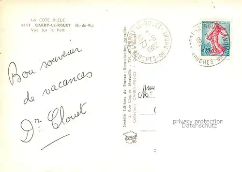 AK / Ansichtskarte Carry le Rouet Port Carry le Rouet