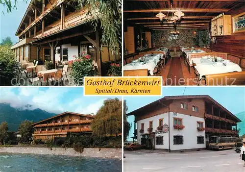 AK / Ansichtskarte Spittal_Drau Gasthof Br?ckenwirt Spittal Drau