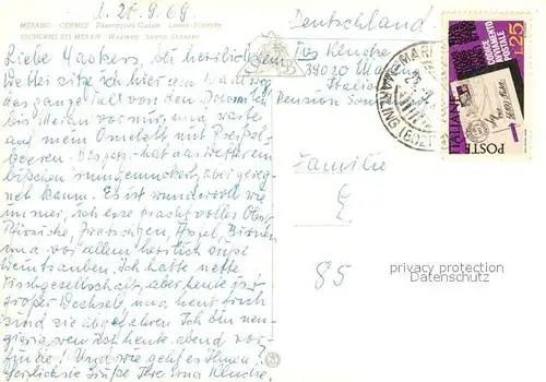 AK / Ansichtskarte Tscherms Waalweg Leiten Schenke Tscherms