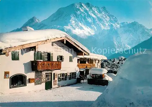 AK / Ansichtskarte Ramsau_Berchtesgaden Berggasthof Pension Zipfhaeusl Ramsau Berchtesgaden