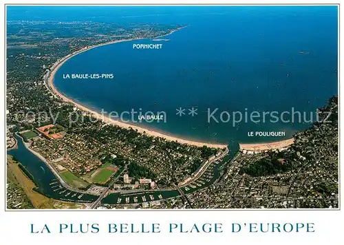 AK / Ansichtskarte La_Baule les Pins La Plus Belle Plage dEurope Vue aerienne La_Baule les Pins