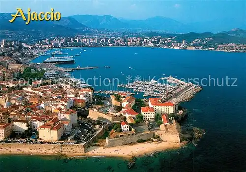 AK / Ansichtskarte Ajaccio Fliegeraufnahme Ajaccio