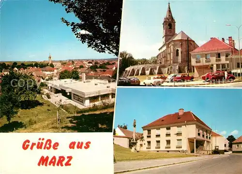 AK / Ansichtskarte Marz Stadtblick Kirche Marz