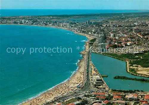 AK / Ansichtskarte Les_Sables d_Olonne Vue generale aerienne de la plage et le lac de Tanchet Les_Sables d_Olonne