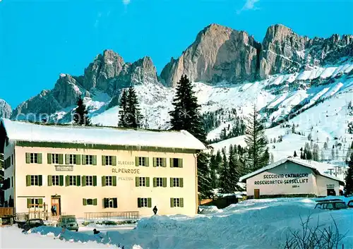 AK / Ansichtskarte Karerpass_Suedtirol Albergo Alpenrose Pension Dolomiten Karerpass Suedtirol