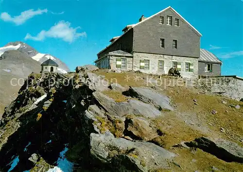 AK / Ansichtskarte Hannoverhaus Arnoldmausoleum auf Arnoldhoehe gegen Ankogel Hannoverhaus