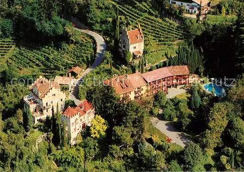 AK / Ansichtskarte Dorf_Tirol Hotel Thurnergut Fliegeraufnahme Dorf_Tirol