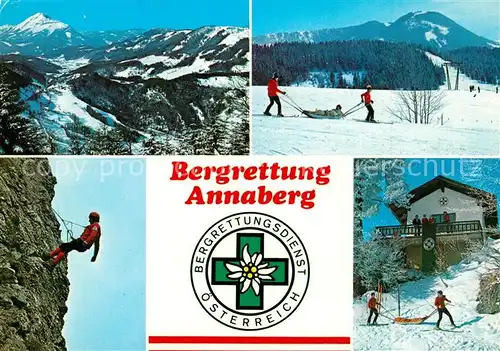 AK / Ansichtskarte Annaberg Lungoetz Bergrettung Annaberg Alpenpanorama Annaberg Lungoetz