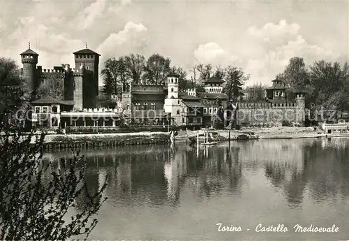 AK / Ansichtskarte Torino Castello Medioevale Torino