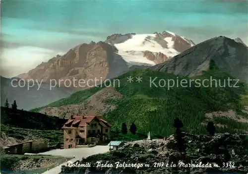 AK / Ansichtskarte Passo_Falzarego e la Marmolada Dolomiti Passo Falzarego