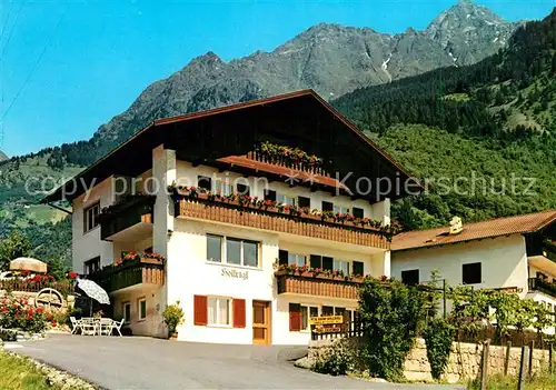 AK / Ansichtskarte Partschins_Merano_Suedtirol Garni Pension Zita Hoellrigl Partschins_Merano